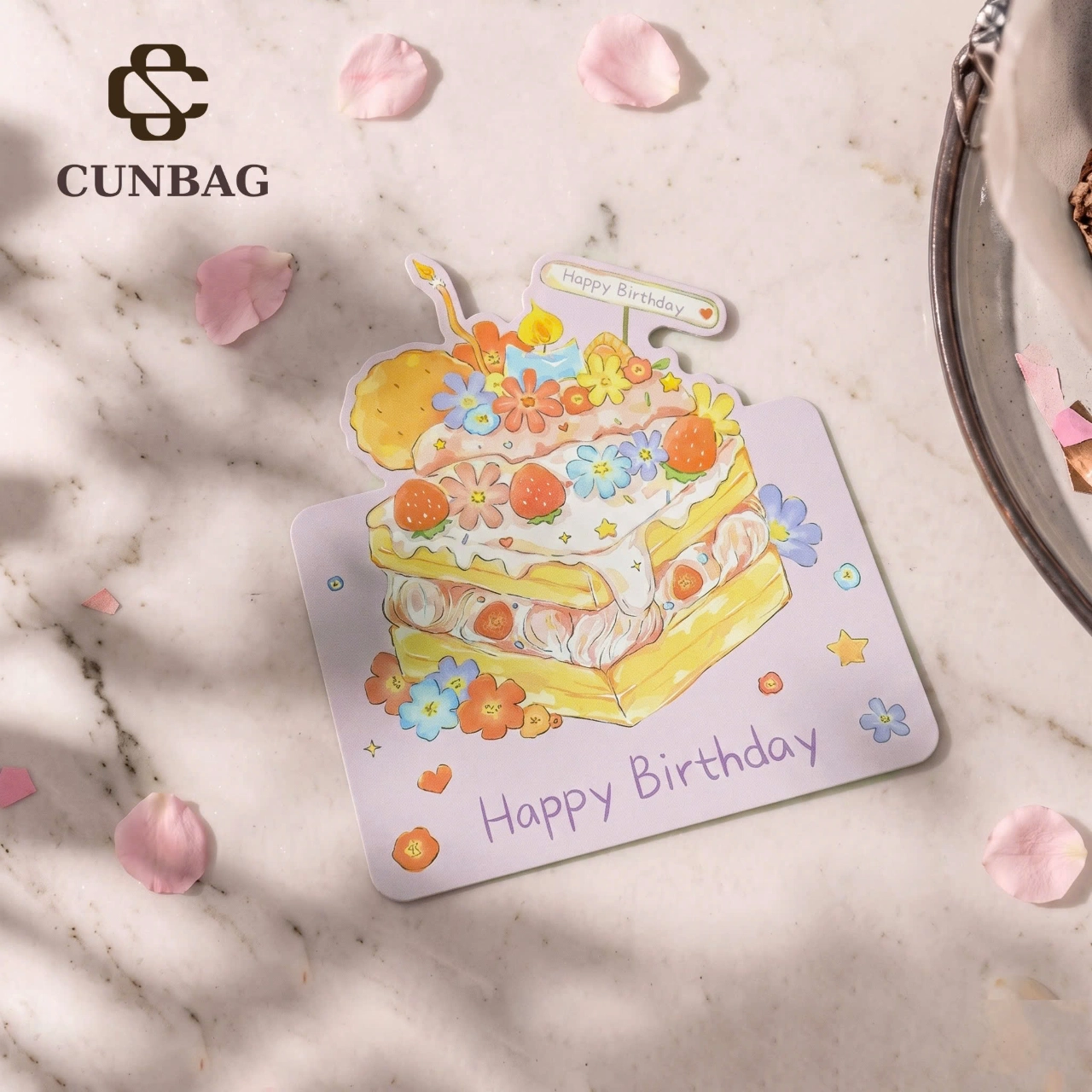 Set Quà Tặng CUNBAG Full Box 28x20x9, Túi Xách Nữ Phối Đai Kèm Charm Bông Xù & Hộp Quà Hồng (Tặng Kỷ Niệm, Sinh Nhật, Tặng Em) SET016
