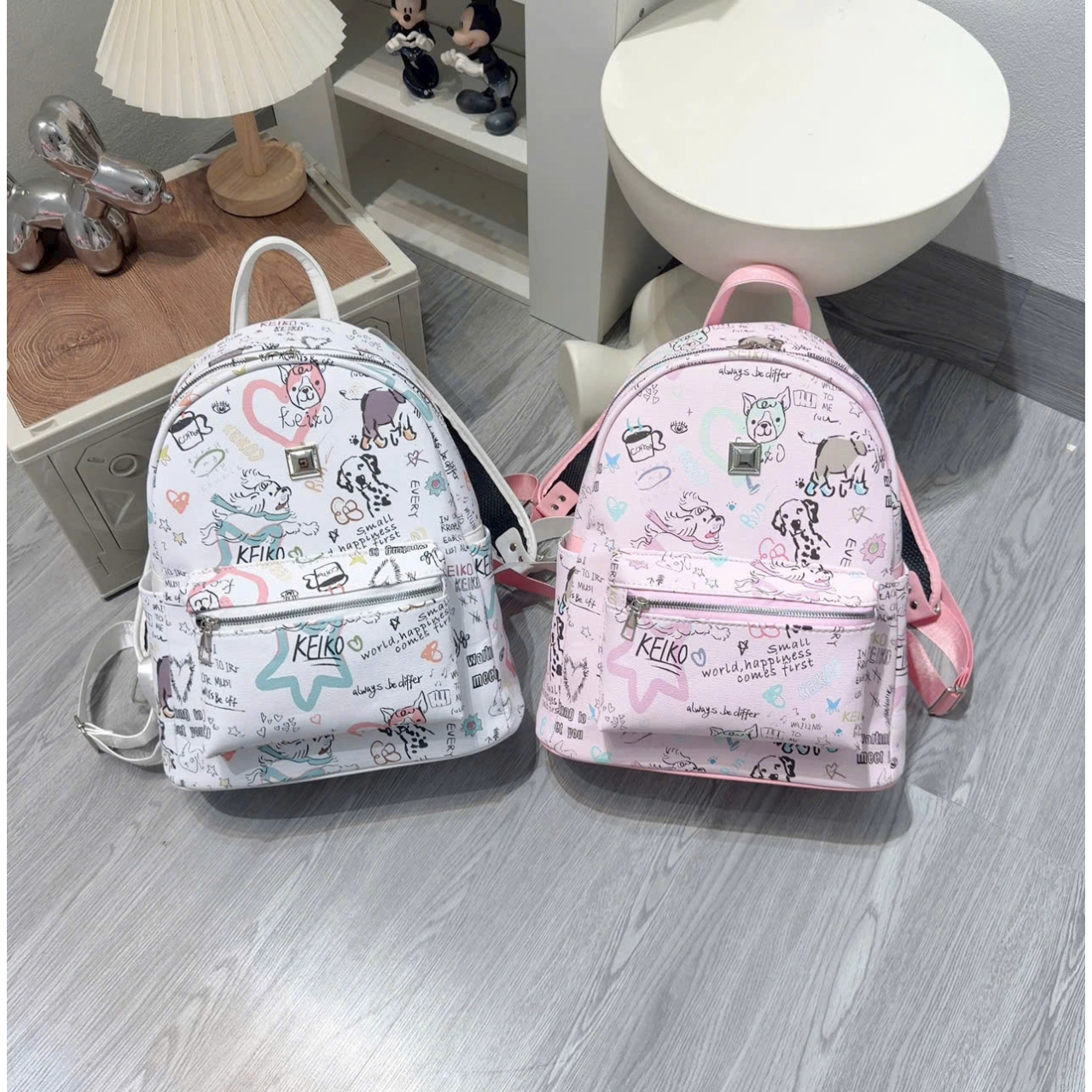 [ BACK TO SCHOOL ] Balo Cunbag Họa Tiết Vẽ Doodle Cá Tính Phong Cách Hàn Quốc Cho Học Sinh BL394