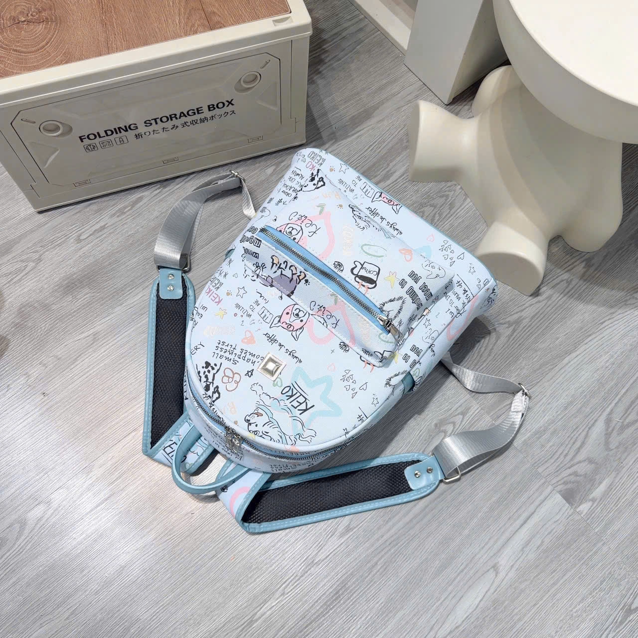 [ BACK TO SCHOOL ] Balo Cunbag Họa Tiết Vẽ Doodle Cá Tính Phong Cách Hàn Quốc Cho Học Sinh BL394