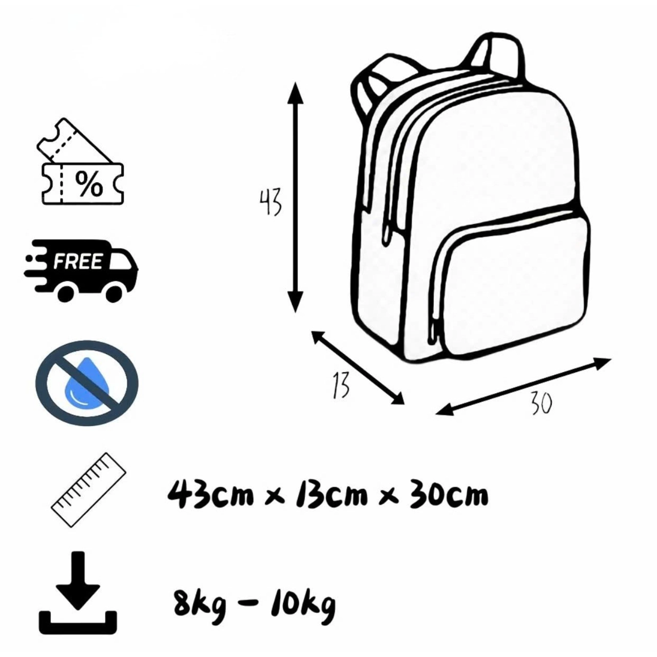 [ BACK TO SCHOOL ] (Không Móc Khóa) Balo Chống Nước Nhiều Ngăn Đi Học Đi Chơi Phong Cách Hàn Quốc Unisex BL600