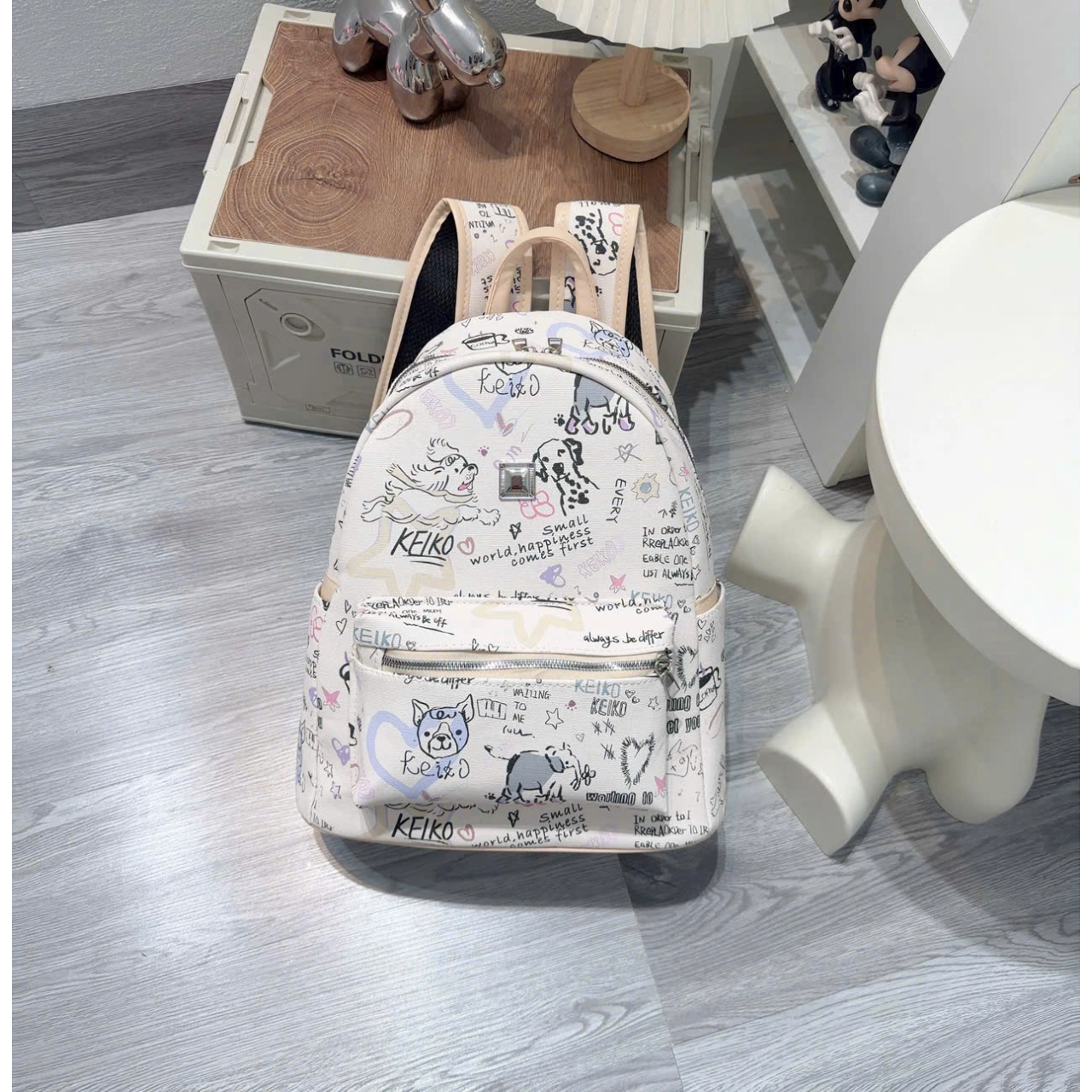 [ BACK TO SCHOOL ] Balo Cunbag Họa Tiết Vẽ Doodle Cá Tính Phong Cách Hàn Quốc Cho Học Sinh BL394