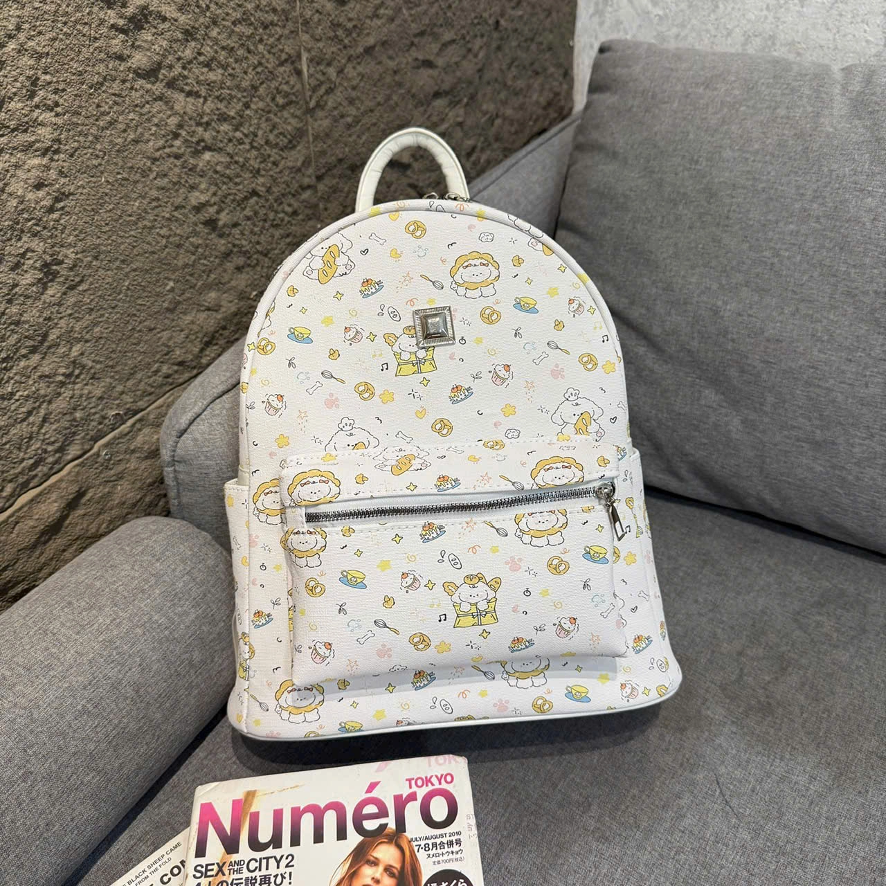 [ BACK TO SCHOOL ] Balo Thời Trang Nữ Cunbag Họa Tiết Chibi Đáng Yêu Balo Đeo Vai Nhiều Ngăn Màu Pastel Đi Chơi BL438