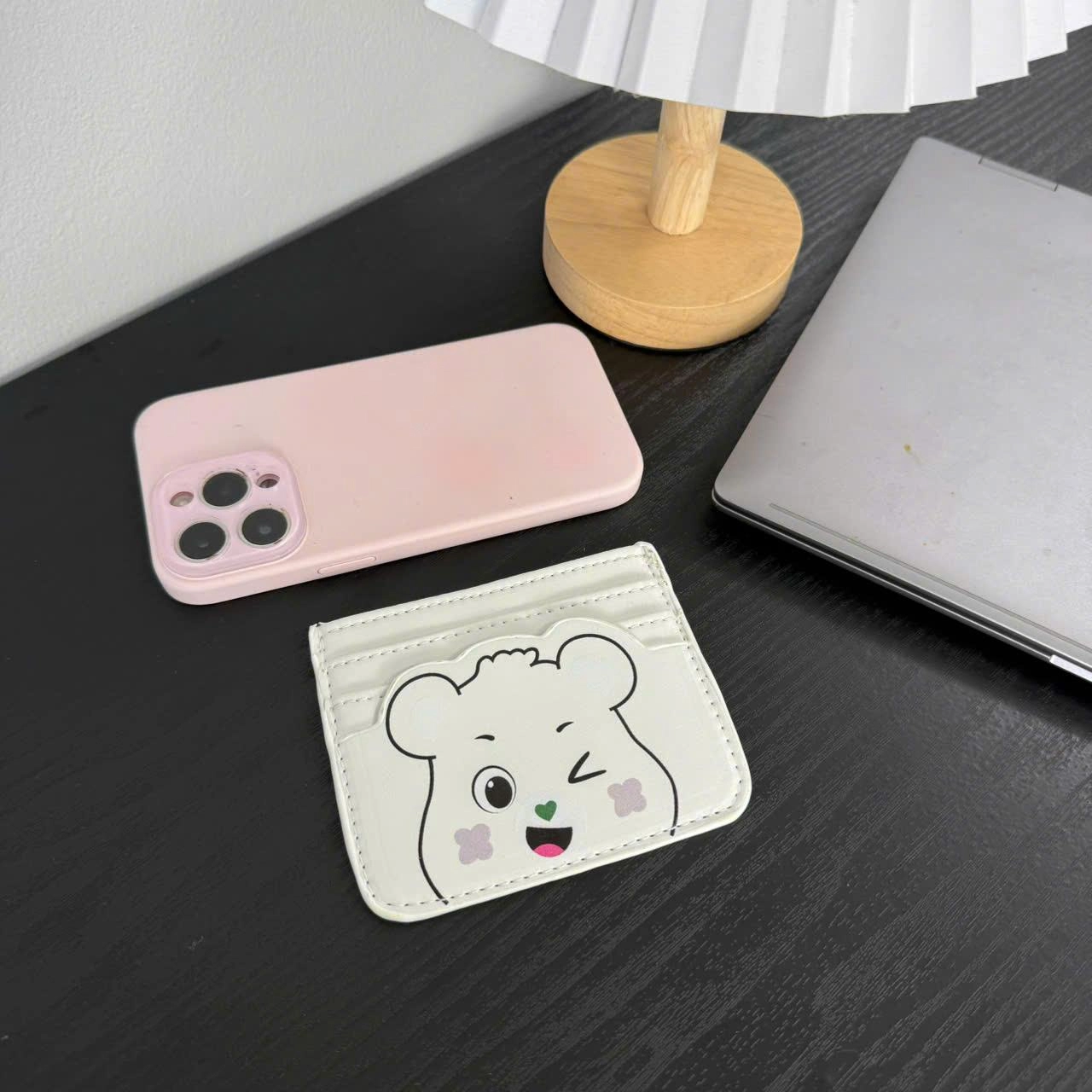 Ví Đựng Thẻ ATM Căn Cước Hình Gấu Béo Cute - Bóp Mini Cầm Tay Nhiều Ngăn CUN475