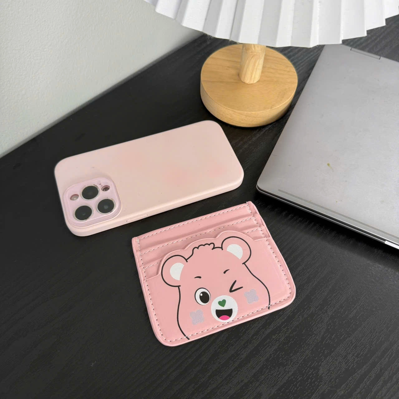 Ví Đựng Thẻ ATM Căn Cước Hình Gấu Béo Cute - Bóp Mini Cầm Tay Nhiều Ngăn CUN475