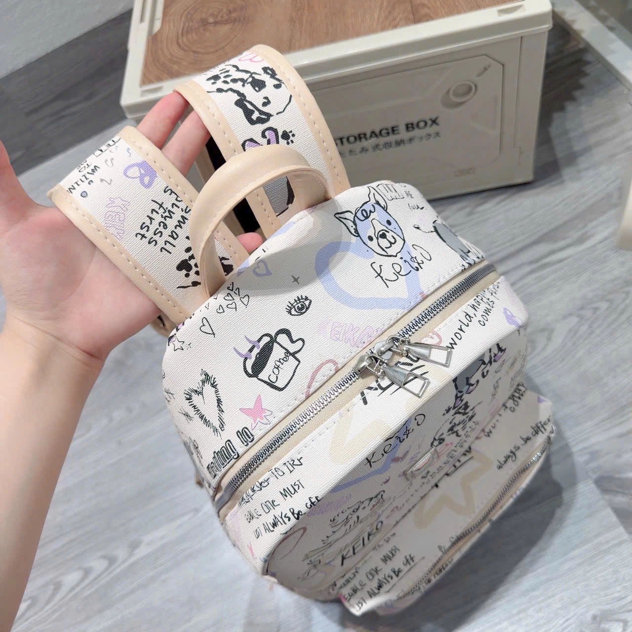 [ BACK TO SCHOOL ] Balo Cunbag Họa Tiết Vẽ Doodle Cá Tính Phong Cách Hàn Quốc Cho Học Sinh BL394