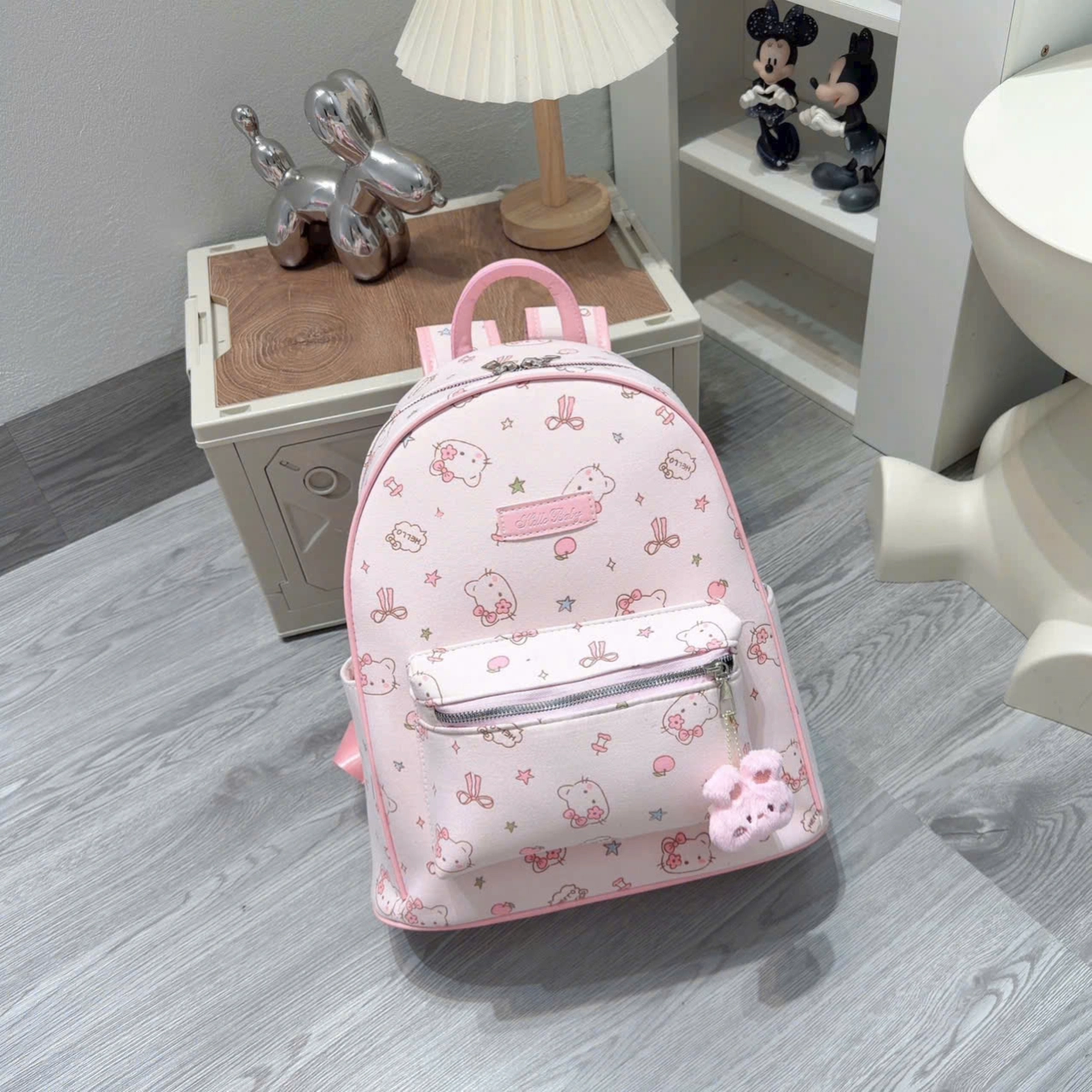[ BACK TO SCHOOL ] [Tặng Móc Khóa] Balo Thời Trang Nữ In Hình Đáng Yêu Nhiều Ngăn Màu Sắc Pastel Dạo Phố BL392