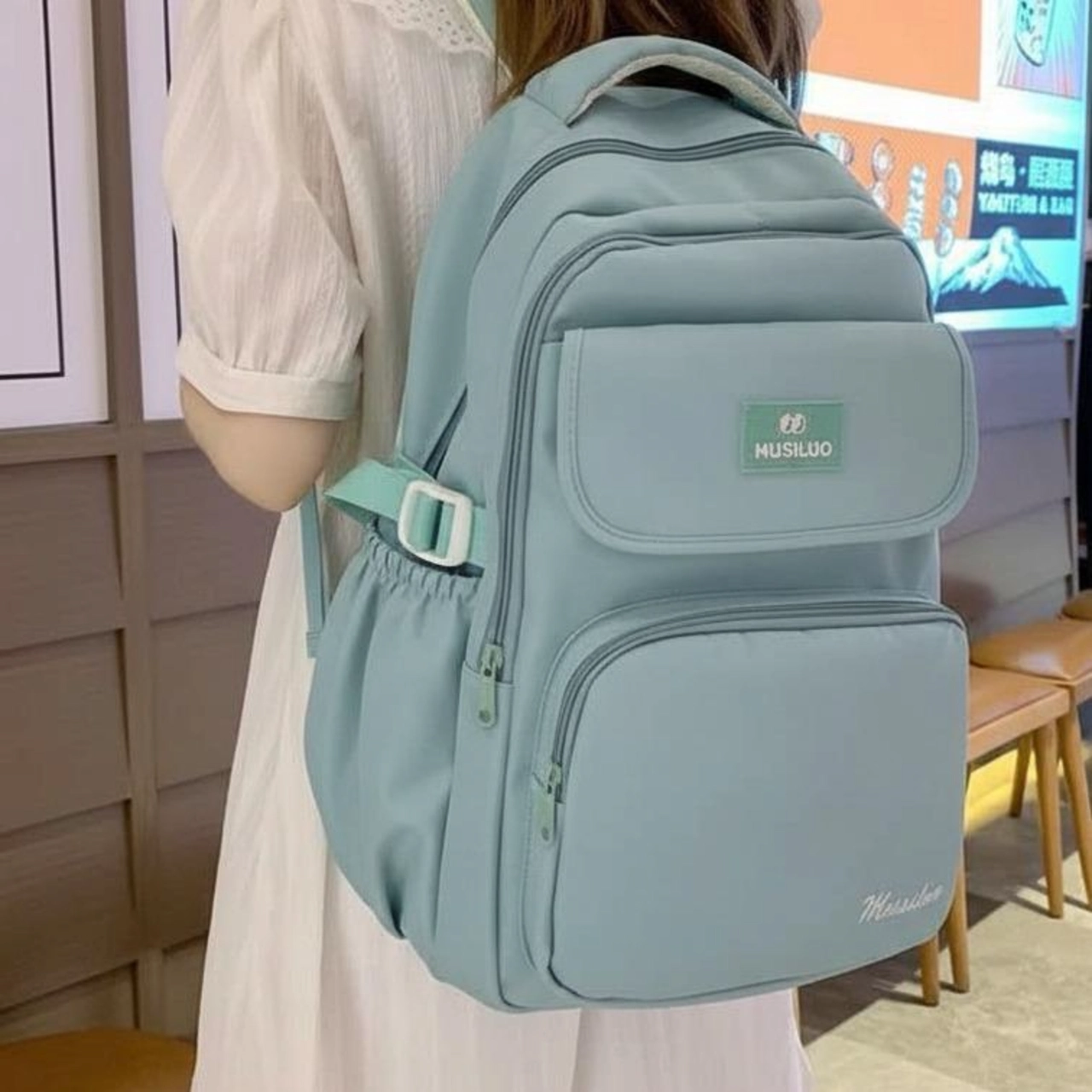 [ BACK TO SCHOOL ] (Không Móc Khóa) Balo Chống Nước Nhiều Ngăn Đi Học Đi Chơi Phong Cách Hàn Quốc Unisex BL600