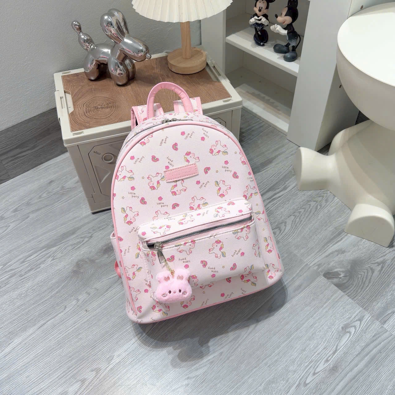 [ BACK TO SCHOOL ] [Tặng Móc Khóa] Balo Thời Trang Nữ In Hình Đáng Yêu Nhiều Ngăn Màu Sắc Pastel Dạo Phố BL392