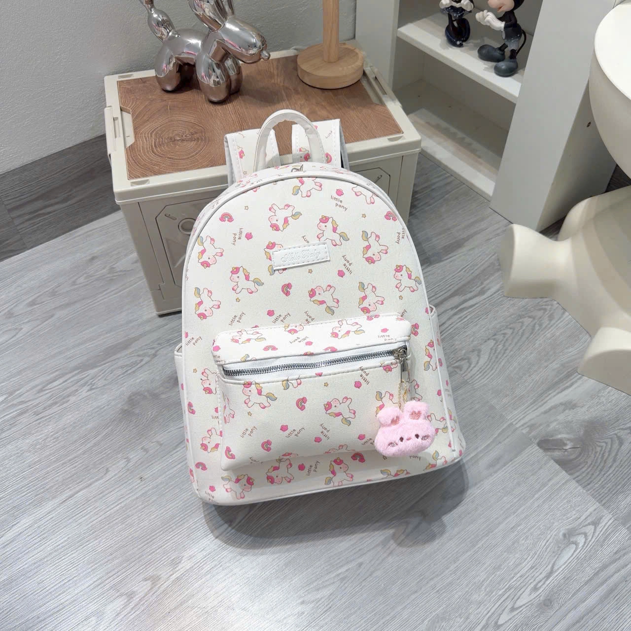 [ BACK TO SCHOOL ] [Tặng Móc Khóa] Balo Thời Trang Nữ In Hình Đáng Yêu Nhiều Ngăn Màu Sắc Pastel Dạo Phố BL392