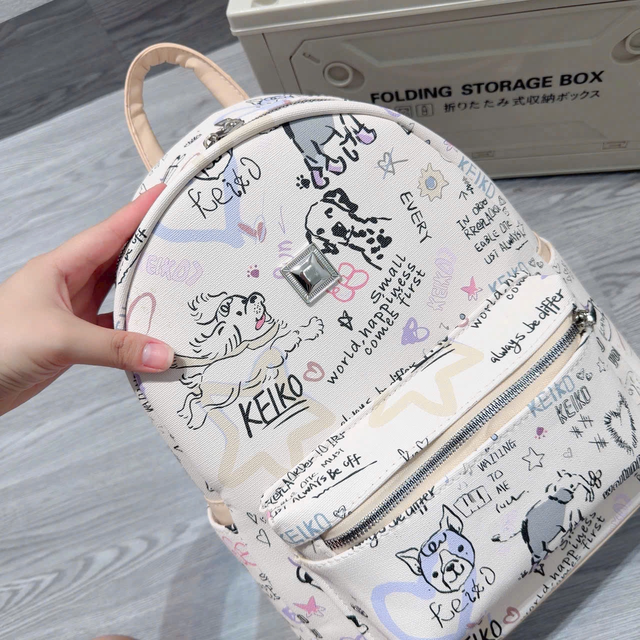 [ BACK TO SCHOOL ] Balo Cunbag Họa Tiết Vẽ Doodle Cá Tính Phong Cách Hàn Quốc Cho Học Sinh BL394