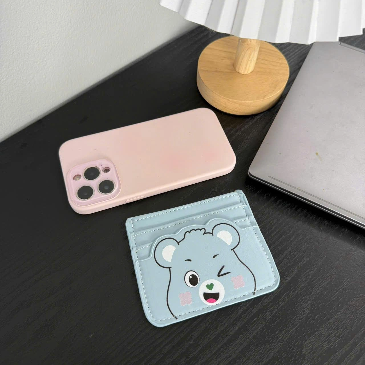 Ví Đựng Thẻ ATM Căn Cước Hình Gấu Béo Cute - Bóp Mini Cầm Tay Nhiều Ngăn CUN475