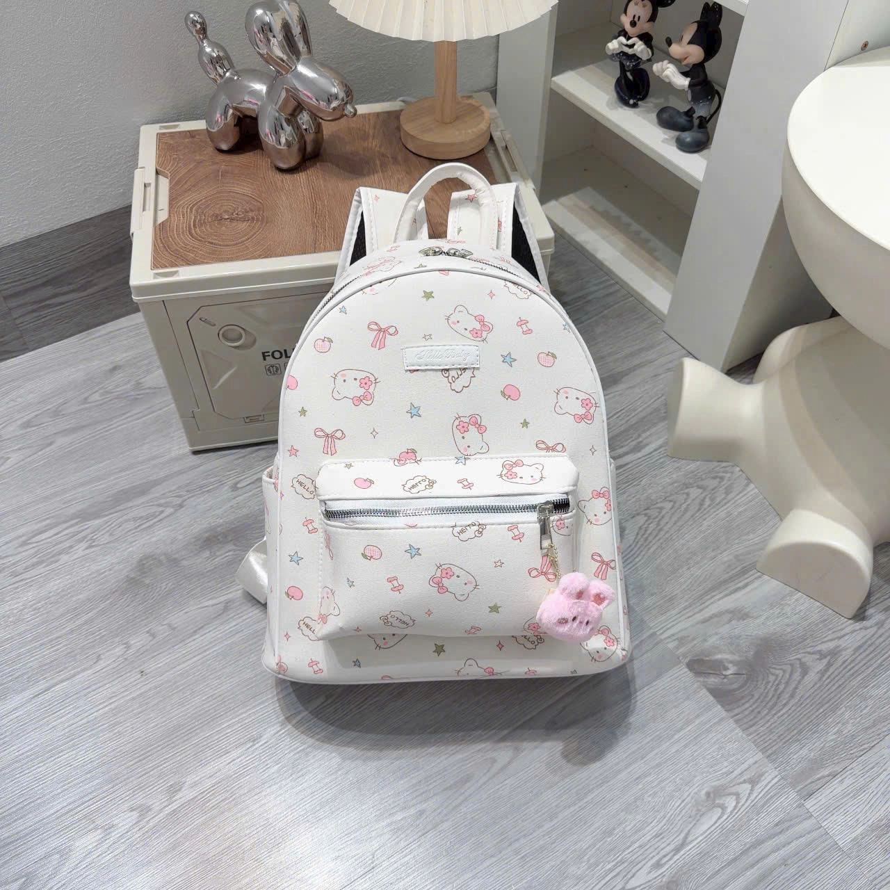 [ BACK TO SCHOOL ] [Tặng Móc Khóa] Balo Thời Trang Nữ In Hình Đáng Yêu Nhiều Ngăn Màu Sắc Pastel Dạo Phố BL392