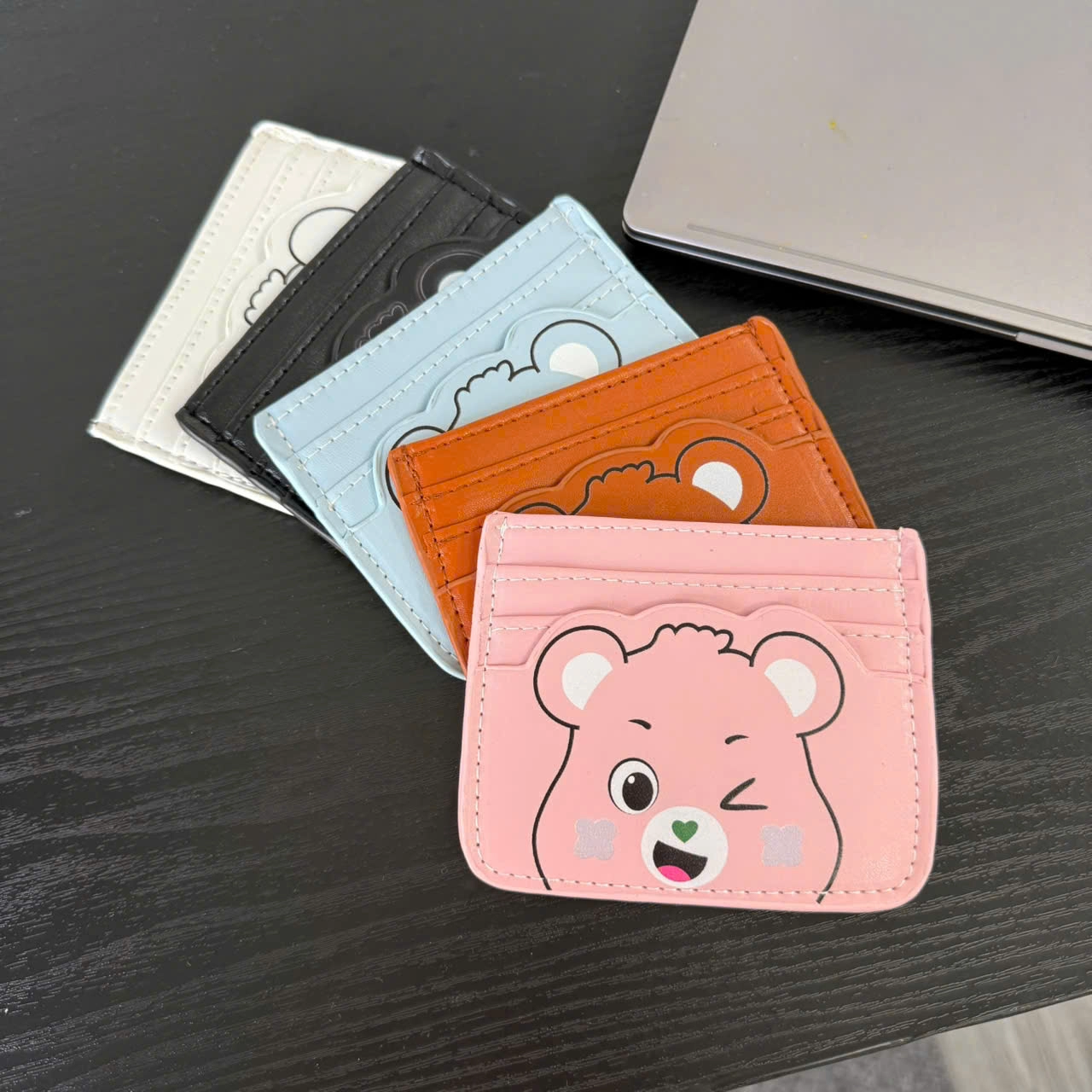 Ví Đựng Thẻ ATM Căn Cước Hình Gấu Béo Cute - Bóp Mini Cầm Tay Nhiều Ngăn CUN475
