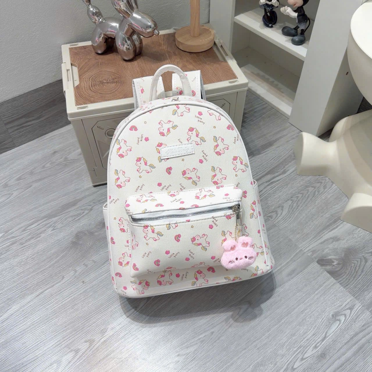 [ BACK TO SCHOOL ] [Tặng Móc Khóa] Balo Thời Trang Nữ In Hình Đáng Yêu Nhiều Ngăn Màu Sắc Pastel Dạo Phố BL392
