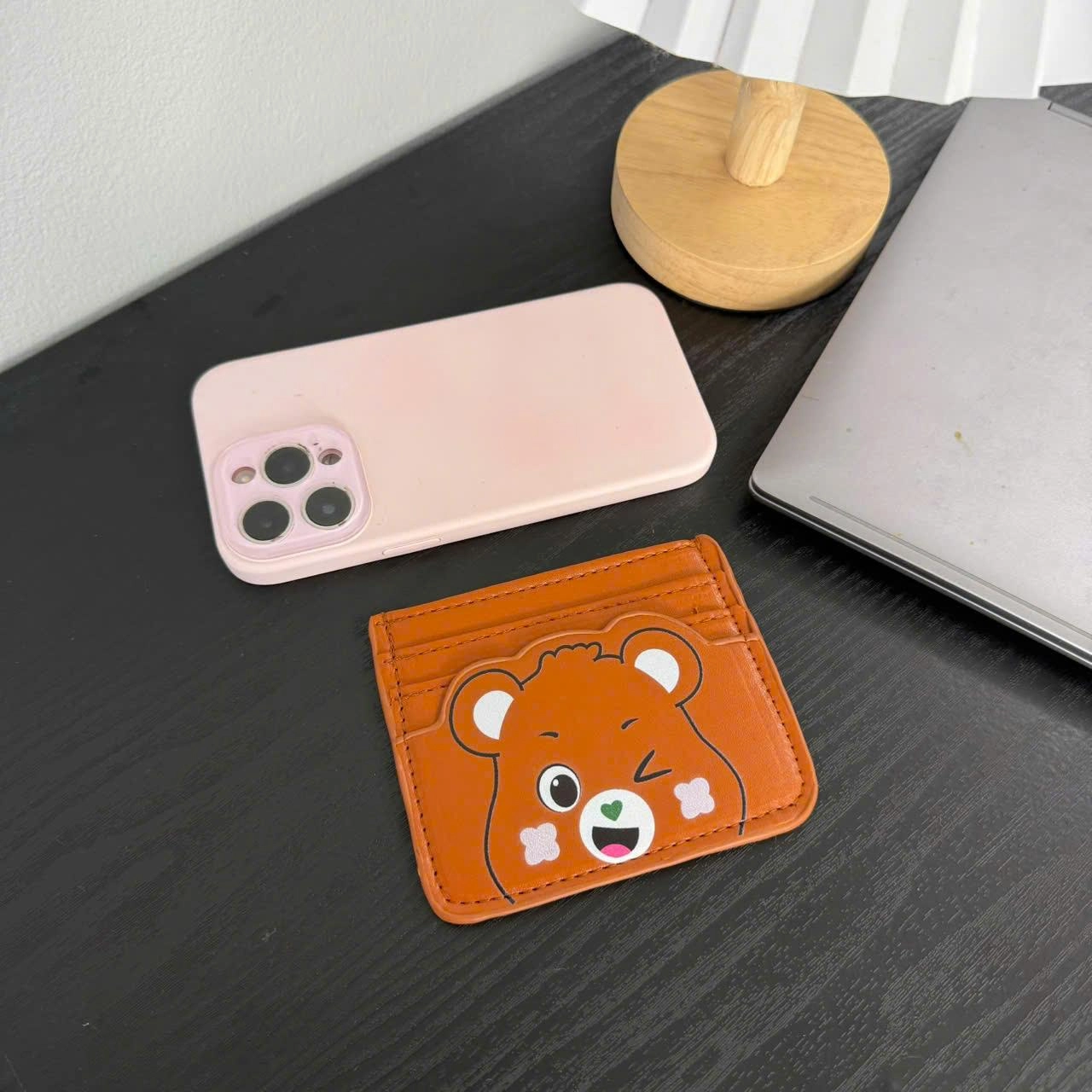 Ví Đựng Thẻ ATM Căn Cước Hình Gấu Béo Cute - Bóp Mini Cầm Tay Nhiều Ngăn CUN475