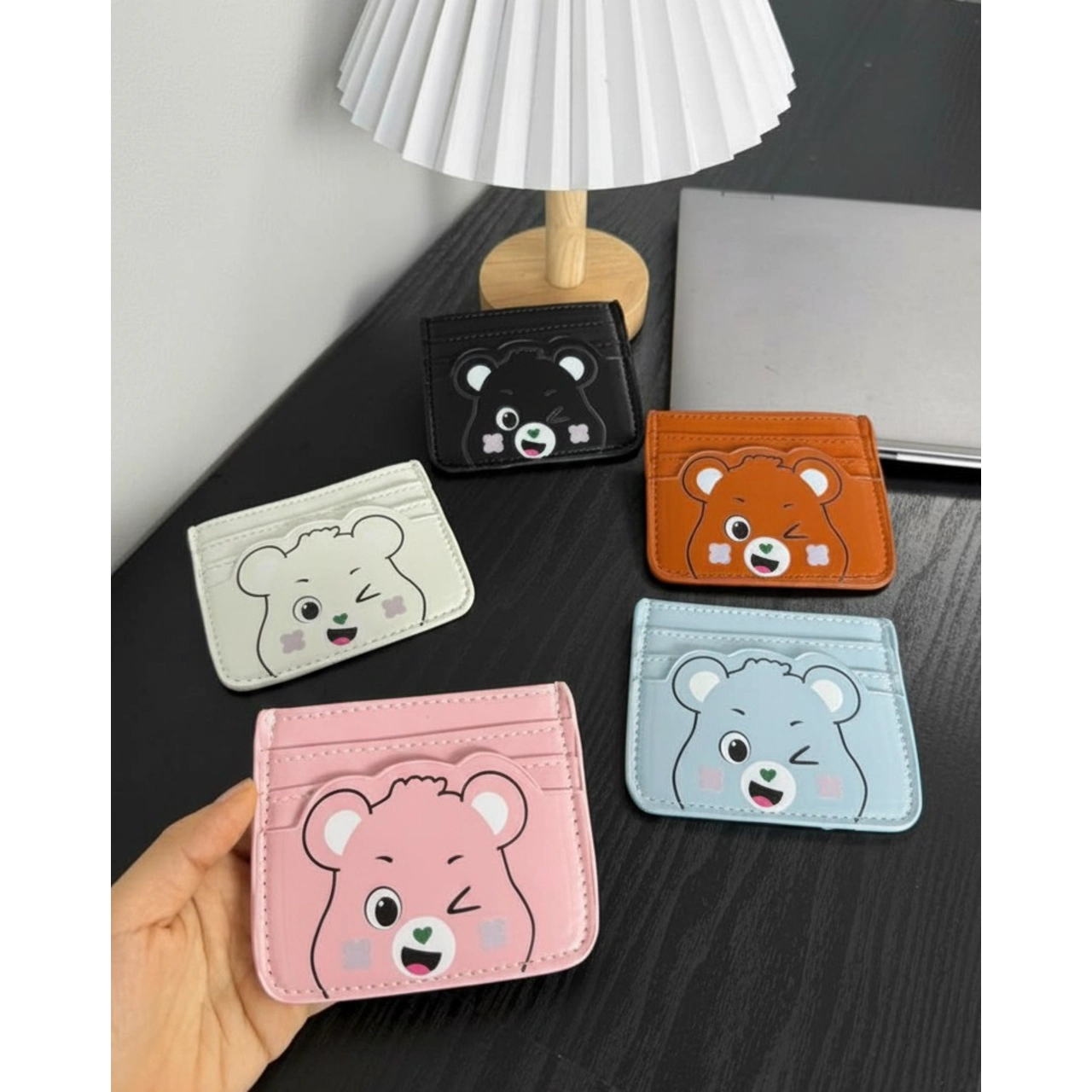 Ví Đựng Thẻ ATM Căn Cước Hình Gấu Béo Cute - Bóp Mini Cầm Tay Nhiều Ngăn CUN475