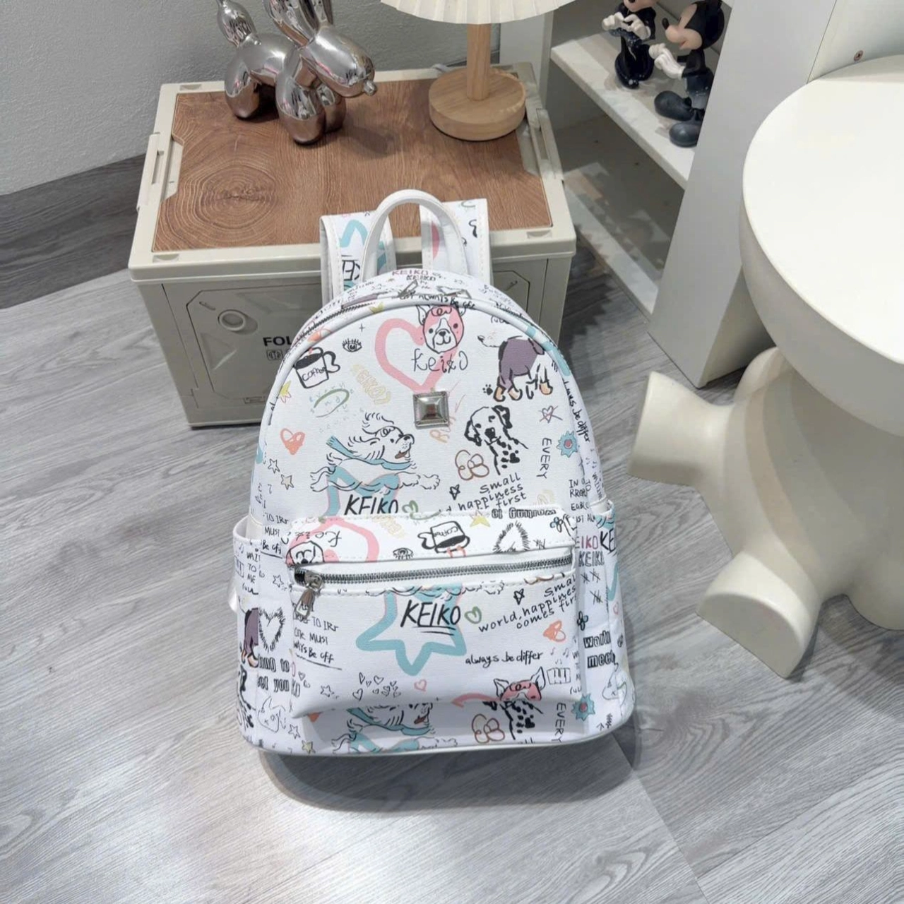 [ BACK TO SCHOOL ] Balo Cunbag Họa Tiết Vẽ Doodle Cá Tính Phong Cách Hàn Quốc Cho Học Sinh BL394