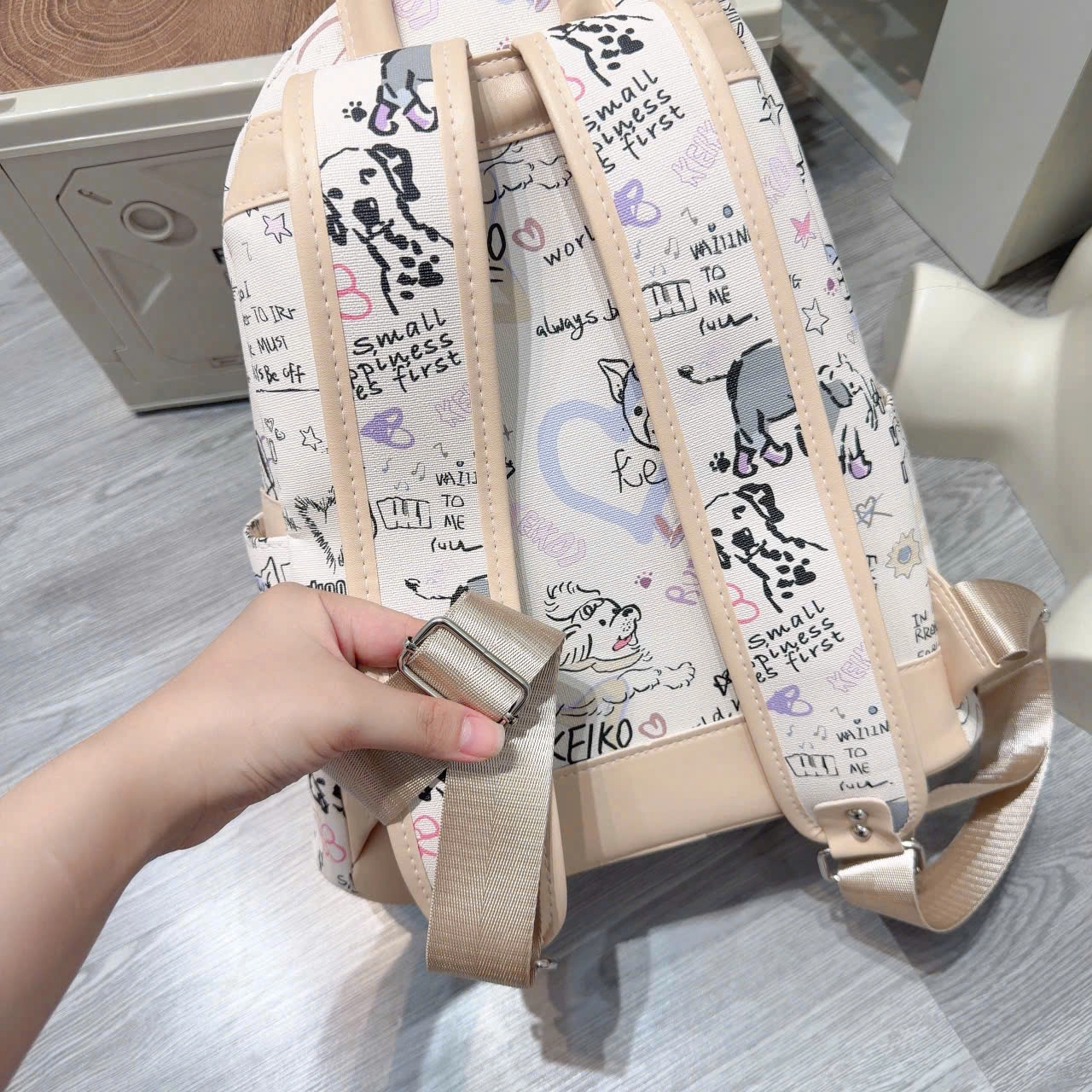 [ BACK TO SCHOOL ] Balo Cunbag Họa Tiết Vẽ Doodle Cá Tính Phong Cách Hàn Quốc Cho Học Sinh BL394