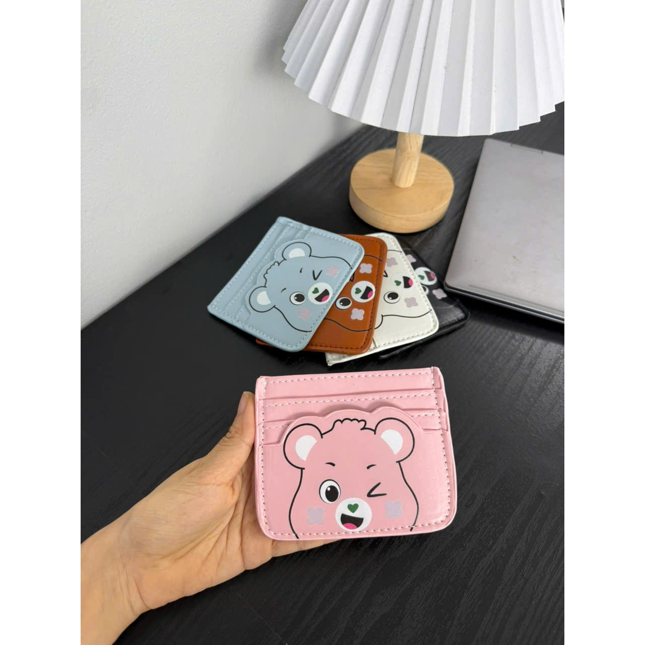 Ví Đựng Thẻ ATM Căn Cước Hình Gấu Béo Cute - Bóp Mini Cầm Tay Nhiều Ngăn CUN475