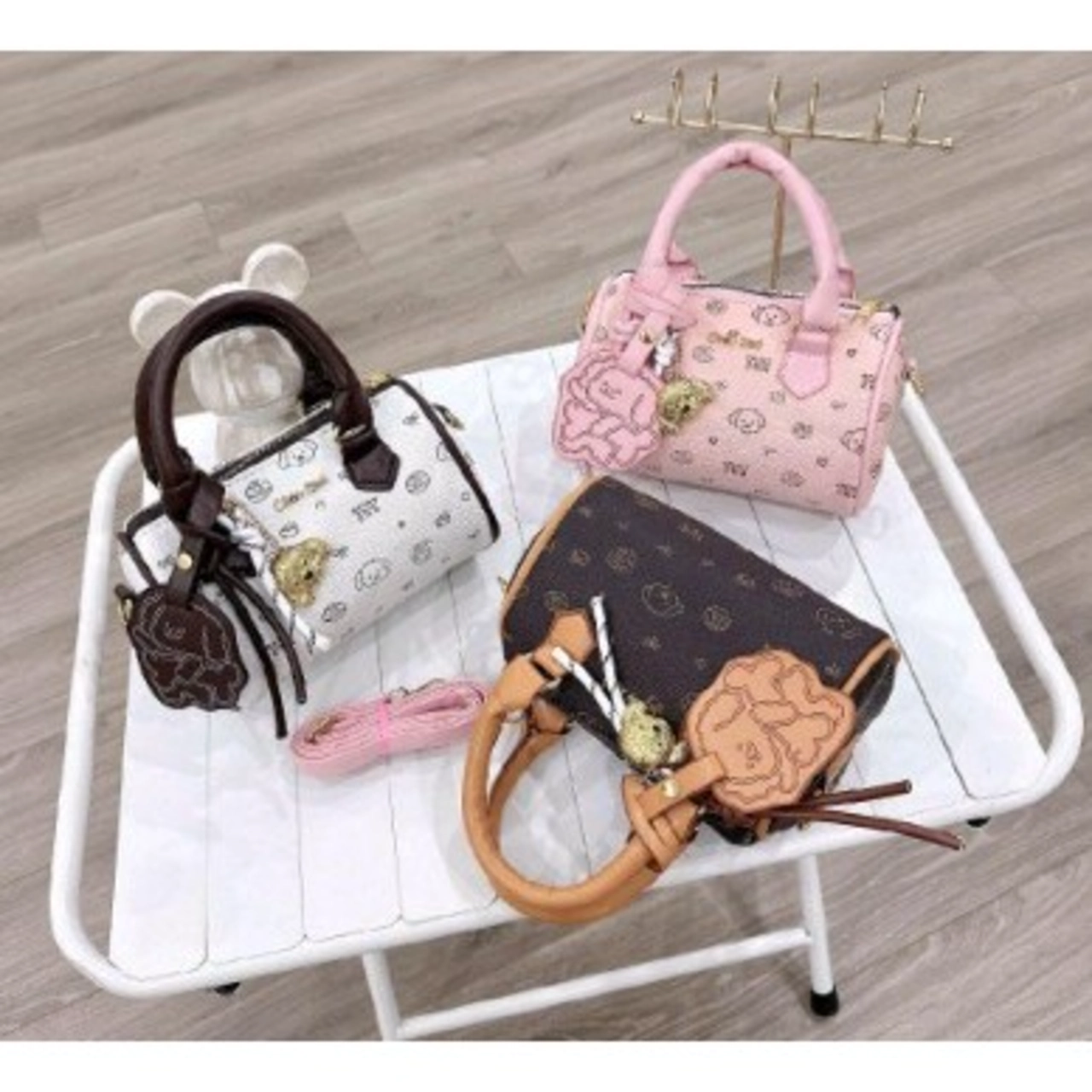(Tặng Móc) Túi Xách Nữ Cunbag Dáng Trống Chio  Đeo Chéo Dễ Thương  CUN789