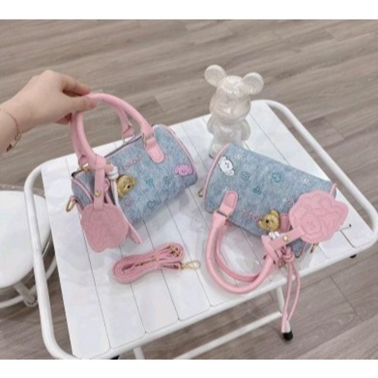 (Tặng Móc) Túi Xách Nữ Cunbag Dáng Trống Chio  Đeo Chéo Dễ Thương  CUN789