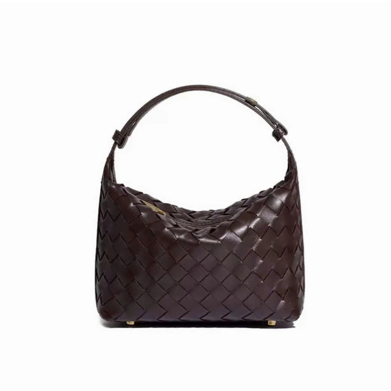 Túi Hobo Nữ Cunbag Dáng Vòm Da Đan Thủ Công Giỏ Kẹp Nách Tối Giản Sang Trọng Đi Làm Công Sở CUN592