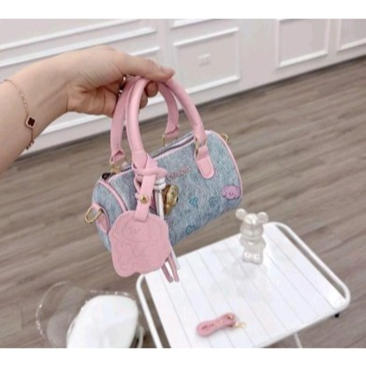 (Tặng Móc) Túi Xách Nữ Cunbag Dáng Trống Chio  Đeo Chéo Dễ Thương  CUN789