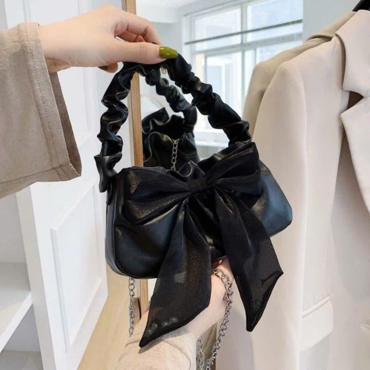 Túi Xách Nữ Cunbag Đeo Vai Kẹp Nách Thời Trang Thắt Nơ Thanh Lịch Sang Chảnh CUN301