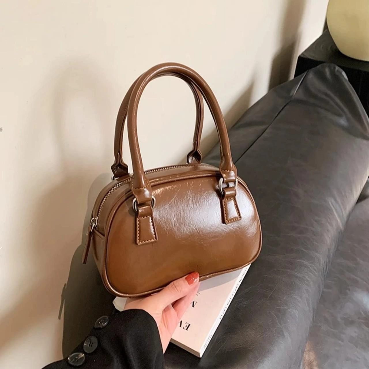 [ Xả Lỗ ] Túi Xách Nữ Cunstore Đeo Chéo Nữ 2024 New Phong Cách Hàng Quốc Bag Da Kem CUN026