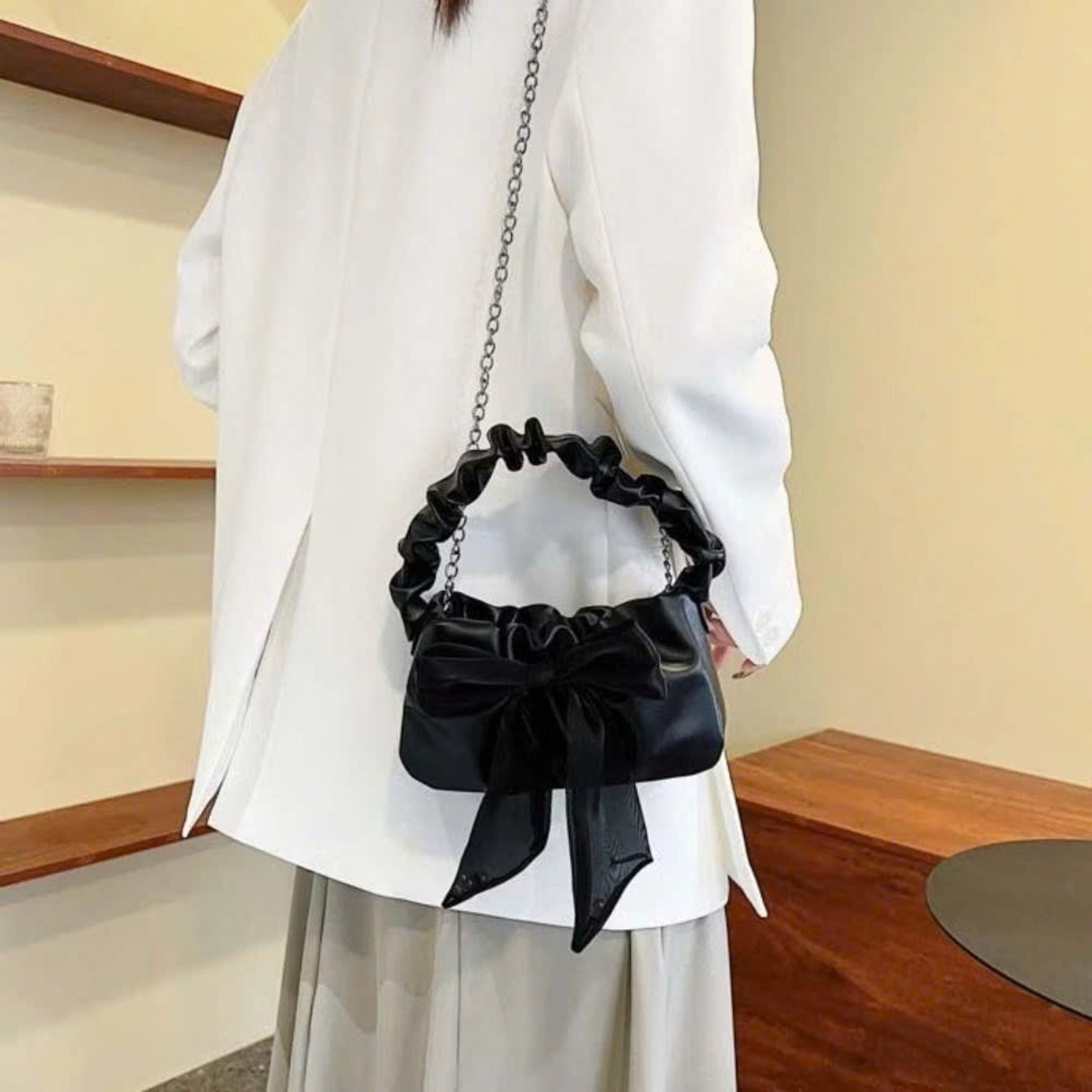 Túi Xách Nữ Cunbag Đeo Vai Kẹp Nách Thời Trang Thắt Nơ Thanh Lịch Sang Chảnh CUN301