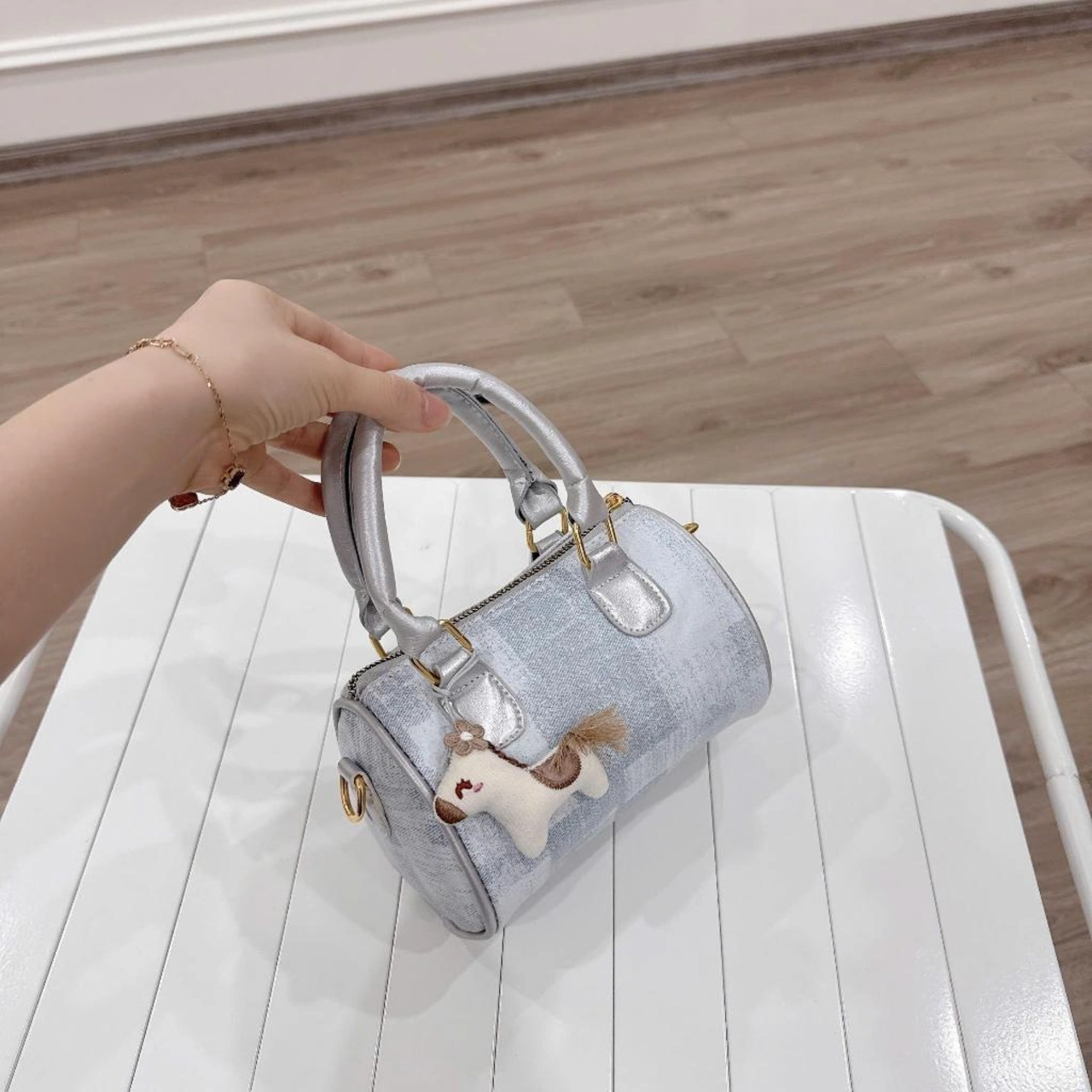 [ XẢ KHO ] (Tặng Móc Ngựa) Túi Xách Nữ Cunbag Cầm Tay Nữ Đi Chơi Kèm Phụ Kiện Ngựa Bông Cute CUN689