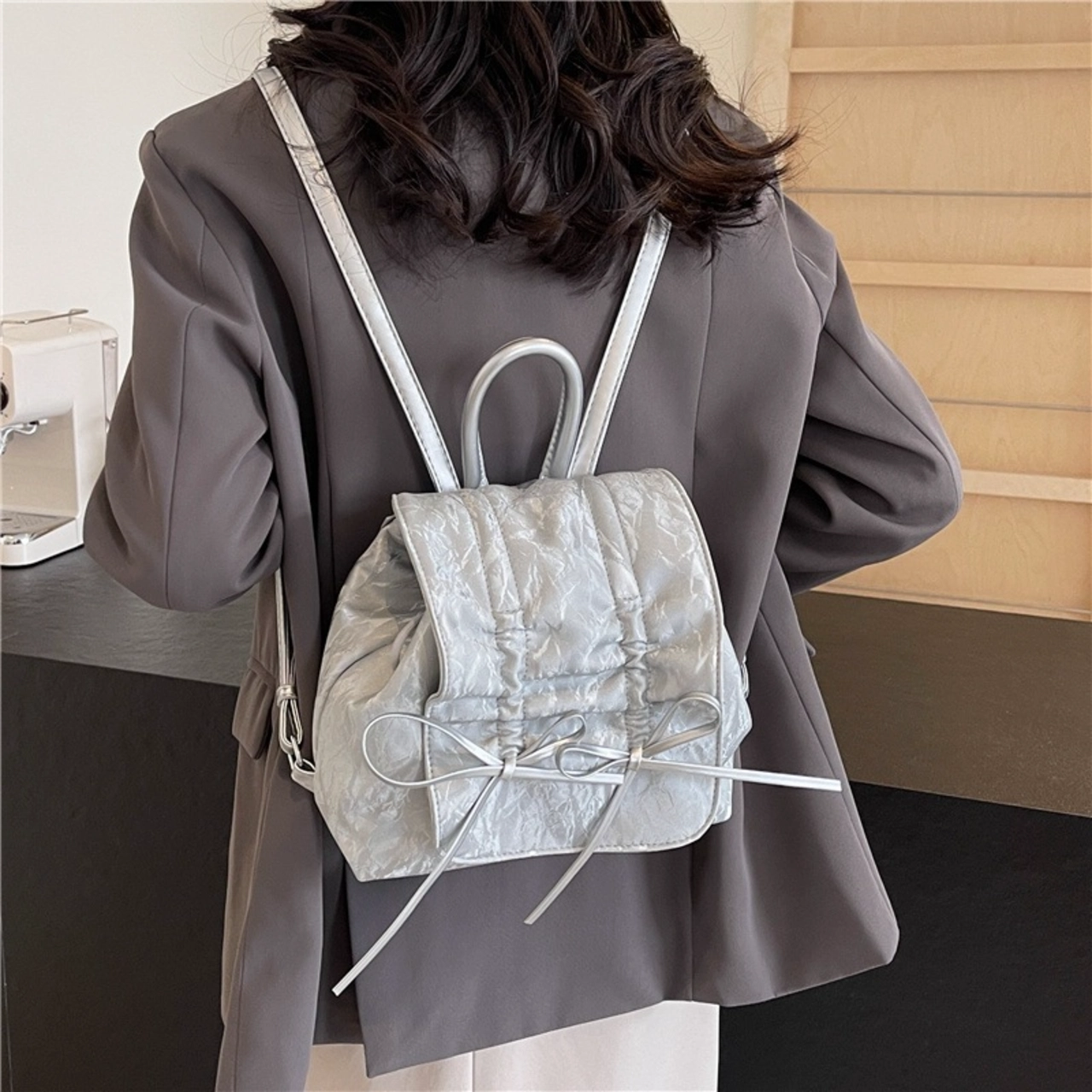 [ BACK TO SCHOOL ] Balo Cunbag Cầm Tay Đeo Vai Dây Rút Nơ Xinh Cute Đáng Yêu  CUN083