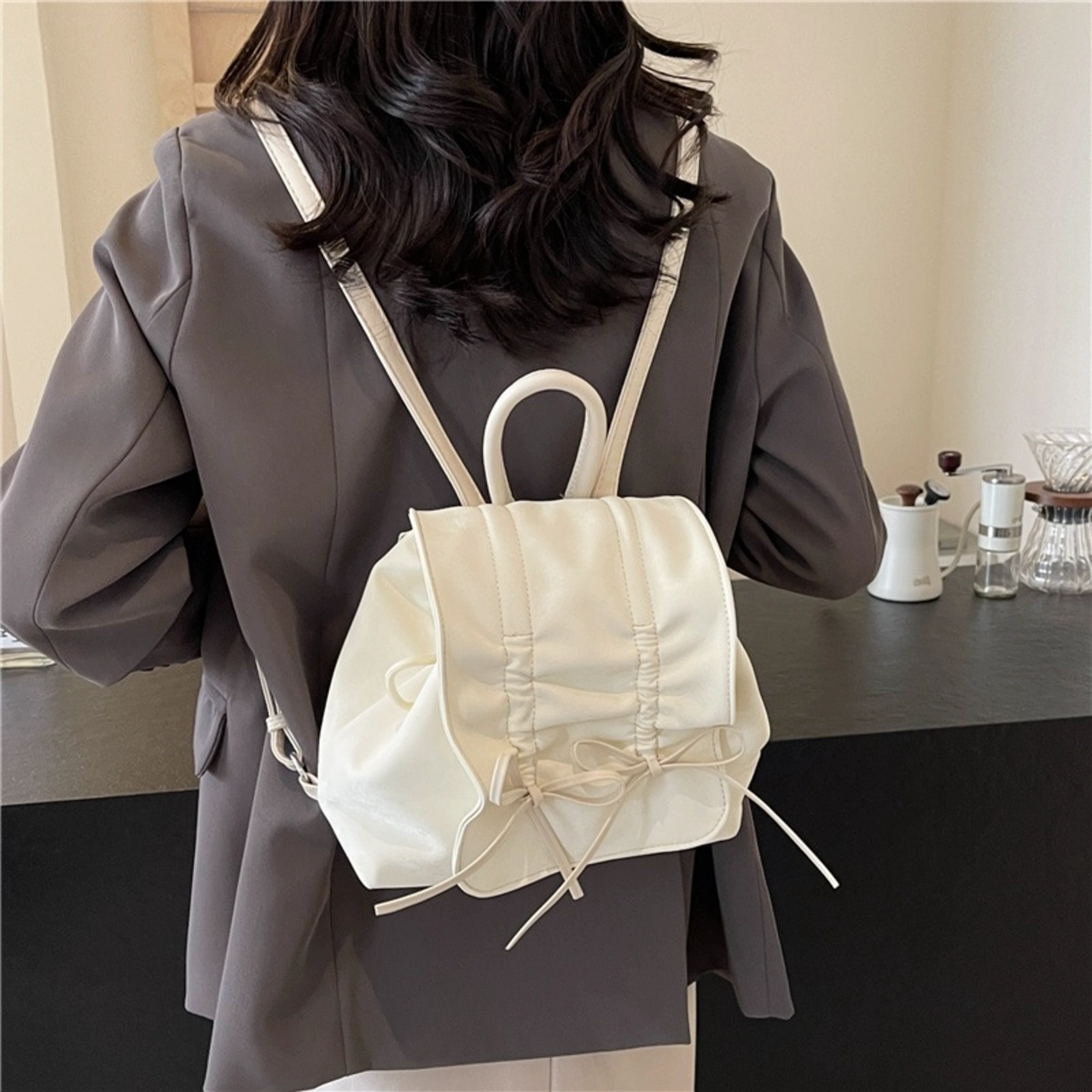 [ BACK TO SCHOOL ] Balo Cunbag Cầm Tay Đeo Vai Dây Rút Nơ Xinh Cute Đáng Yêu  CUN083