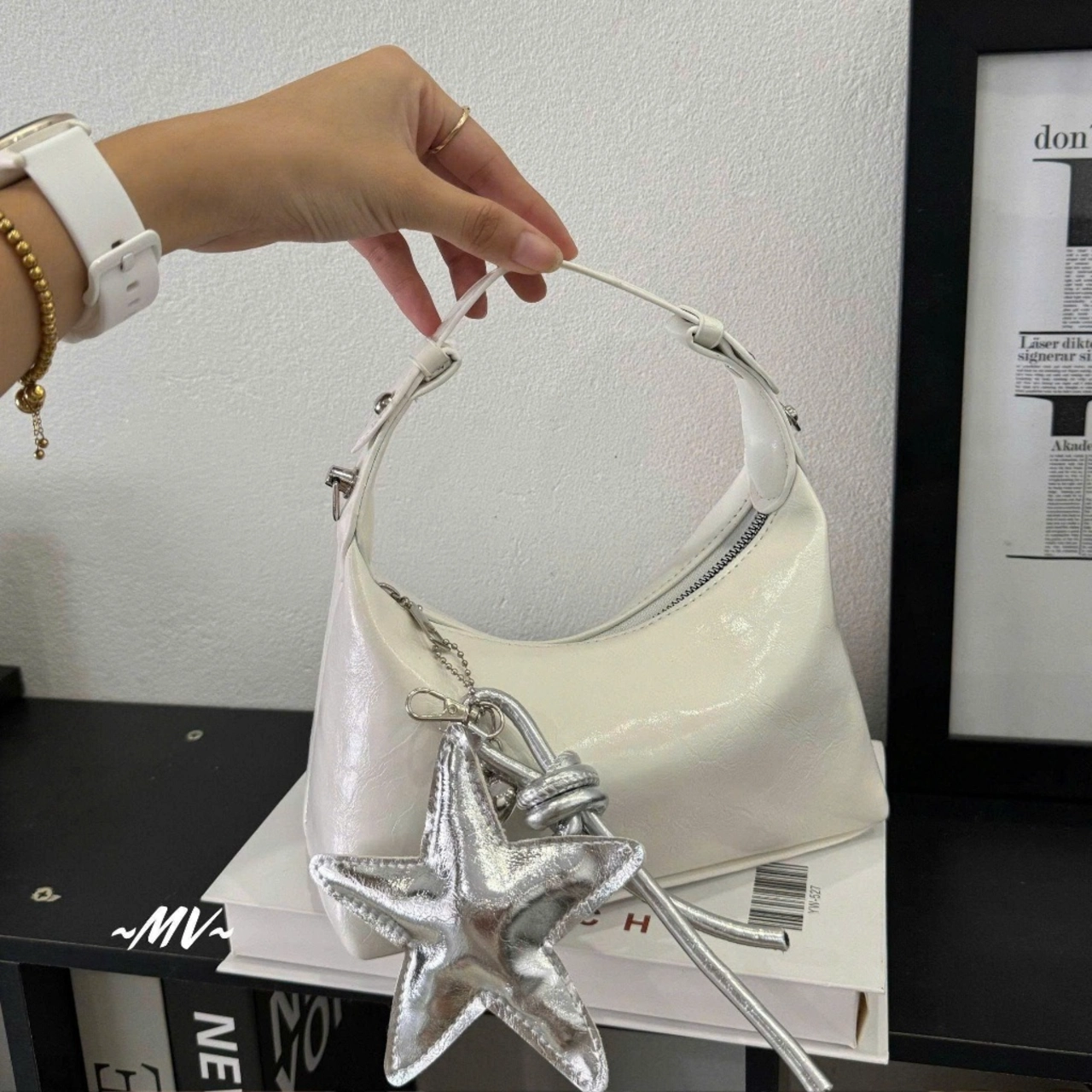 (Tặng Charm Sao) Túi Xách Nữ Tặng Kèm Móc Sao Phong Cách Hàn Quốc Dẹp CUN702