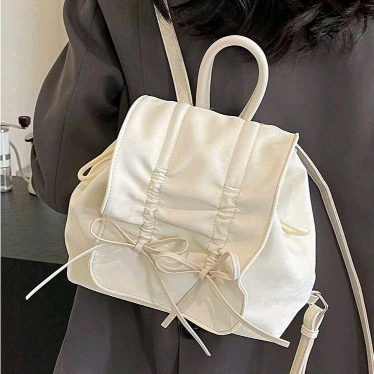 [ BACK TO SCHOOL ] Balo Cunbag Cầm Tay Đeo Vai Dây Rút Nơ Xinh Cute Đáng Yêu  CUN083