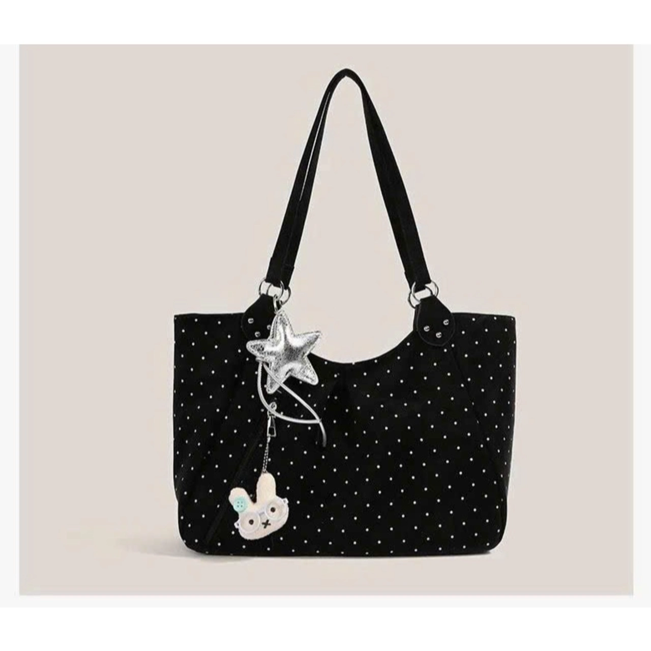 (Da Mềm - Tặng Charm Sao) Túi Xách Nữ Cunbag Chấm Bi Nhí Đeo Vai Đeo Chéo Xách Tay Tiện Lợi CUN523