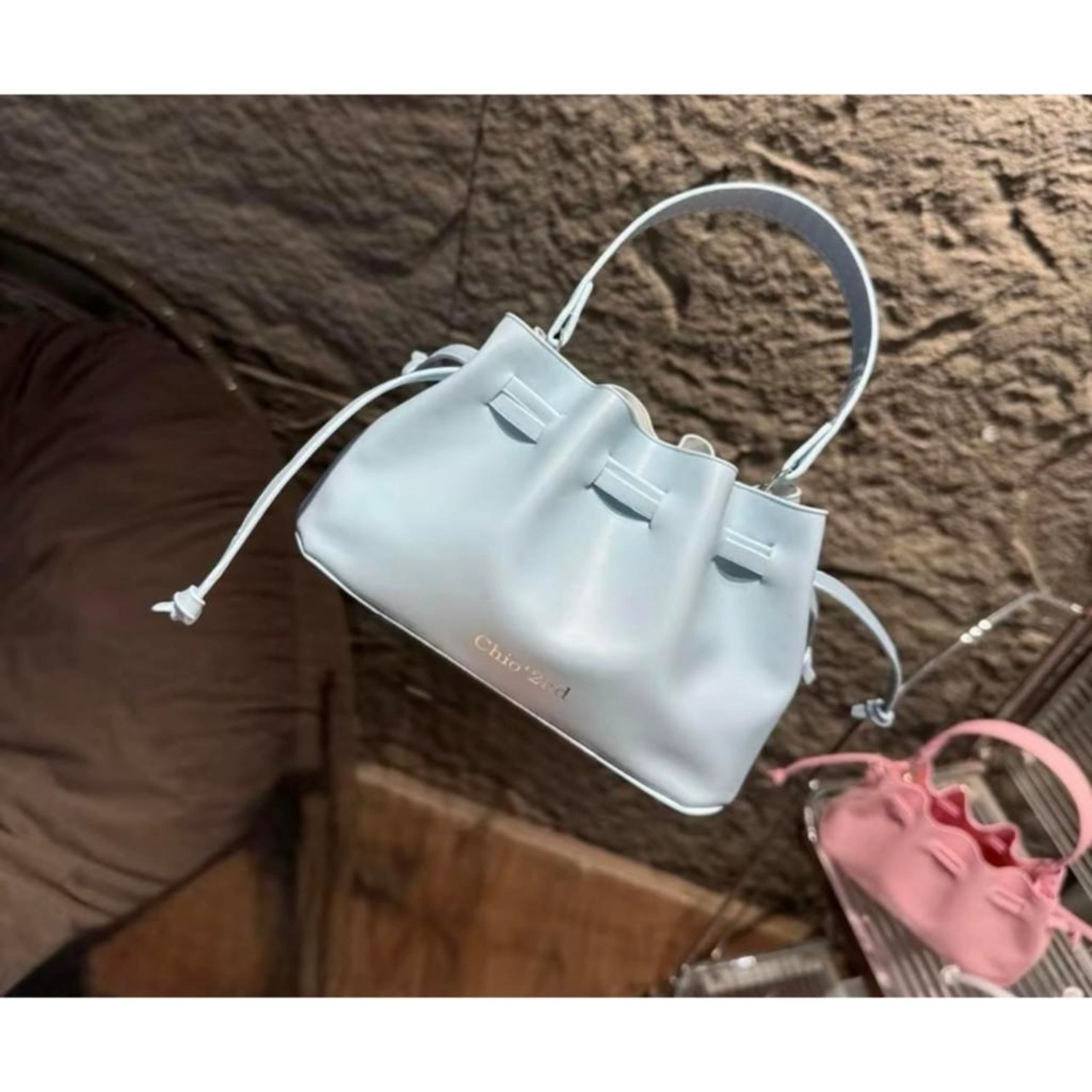 ( Deal Sốc Xả Kho ) Túi Xách Nữ Cunbag Chio Rút Miệng Xách Tay Đeo Chéo Sang Chảnh Size 18cm CUN095