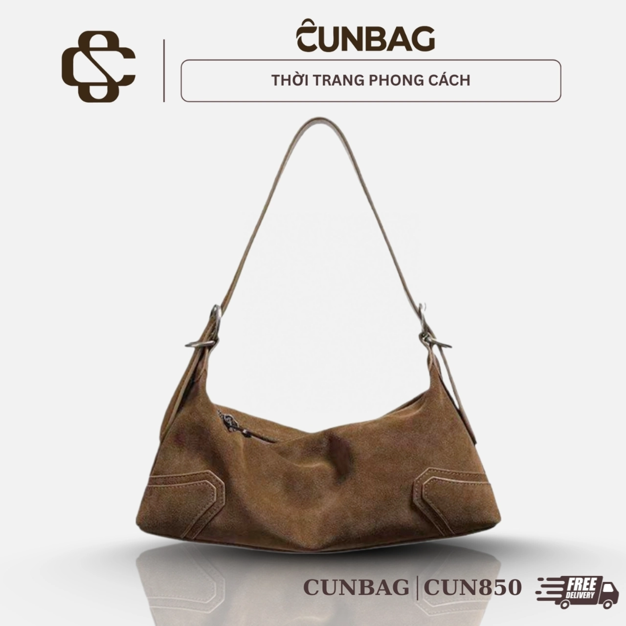 Túi Xách Nữ Cunbag đeo vai đeo chéo thời trang ví đeo vài thời trang CUN850